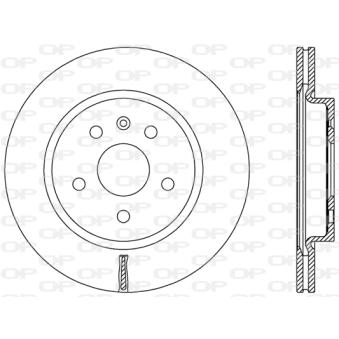 Jeu de 2 disques de frein arrière OPEN PARTS