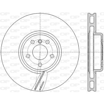 Disque de frein avant gauche OPEN PARTS