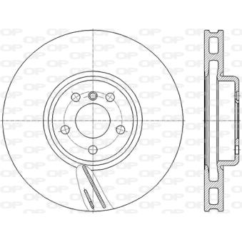Disque de frein avant droit OPEN PARTS