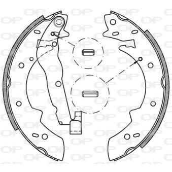 Jeu de mâchoires de frein OPEN PARTS
