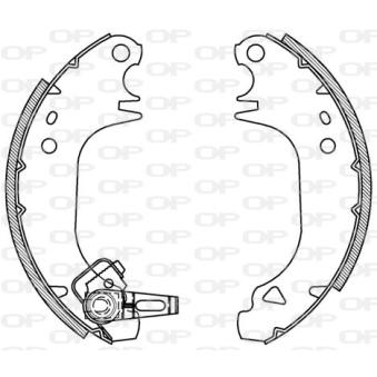 Jeu de mâchoires de frein OPEN PARTS BSA2024.00