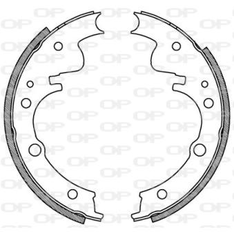 Jeu de mâchoires de frein OPEN PARTS BSA2045.00