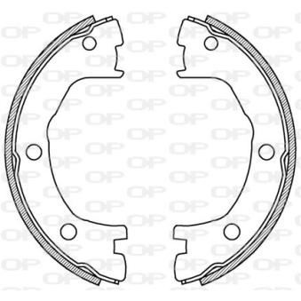 Jeu de mâchoires de frein OPEN PARTS BSA2194.00