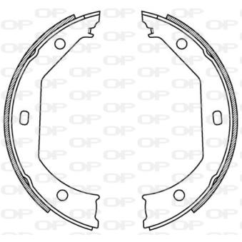 Jeu de mâchoires de frein OPEN PARTS BSA2198.00