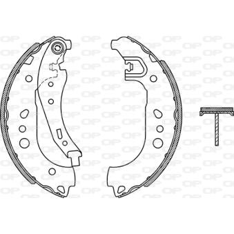 Jeu de mâchoires de frein OPEN PARTS