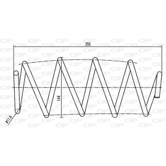 Ressort de suspension OPEN PARTS