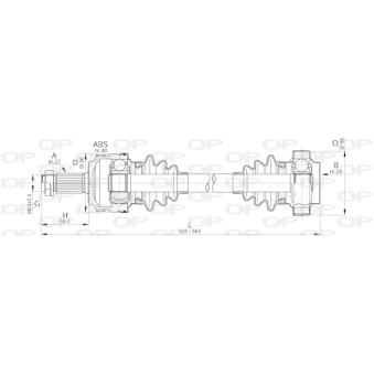 Arbre de transmission OPEN PARTS