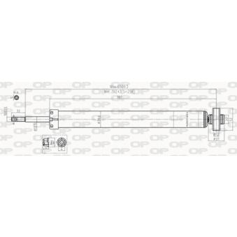 Jeu de 2 amortisseurs arrière OPEN PARTS