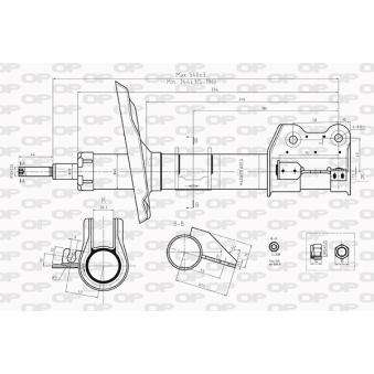 Amortisseur avant gauche OPEN PARTS