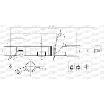 Amortisseur avant droit OPEN PARTS