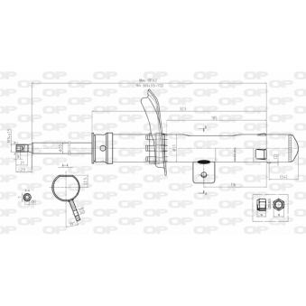 Amortisseur avant gauche OPEN PARTS