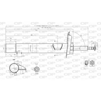 Amortisseur avant droit OPEN PARTS