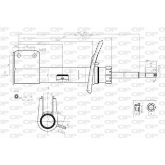 Amortisseur avant gauche OPEN PARTS