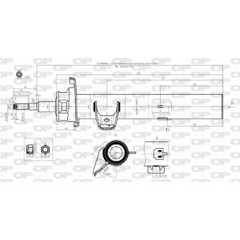 Amortisseur avant droit OPEN PARTS
