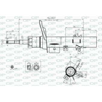 Amortisseur avant gauche OPEN PARTS