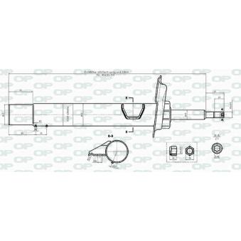 Amortisseur avant gauche OPEN PARTS