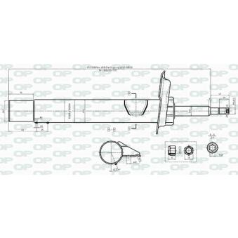 Amortisseur avant droit OPEN PARTS