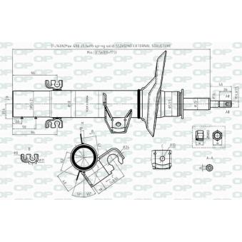 Amortisseur avant gauche OPEN PARTS