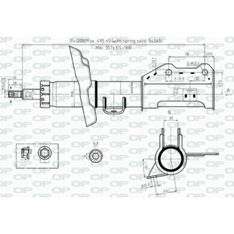 Amortisseur avant droit OPEN PARTS SAB8517.31