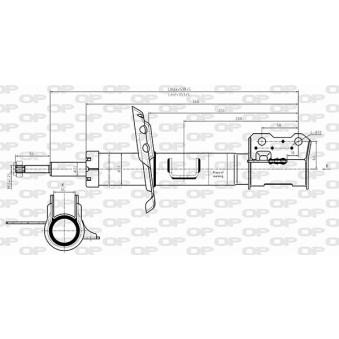 Amortisseur avant gauche OPEN PARTS SAB8649.31