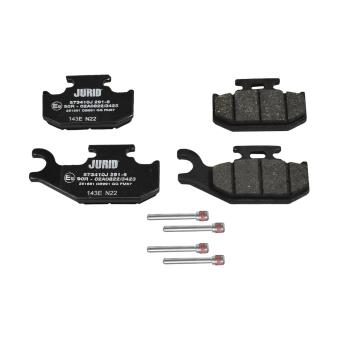Jeu de 4 plaquettes de frein avant JURID
