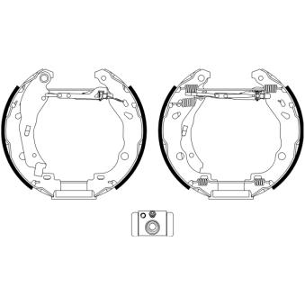 Kit de freins arrière prémontés TEXTAR