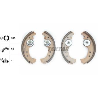 Jeu de mâchoires de frein TEXTAR