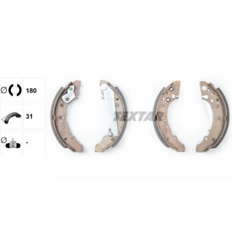 Jeu de mâchoires de frein TEXTAR