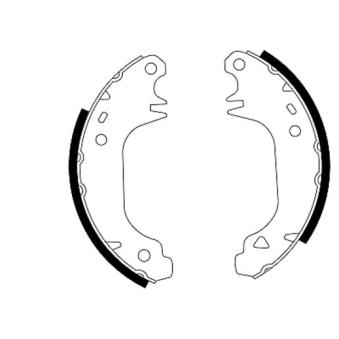 Jeu de mâchoires de frein TEXTAR 91030300