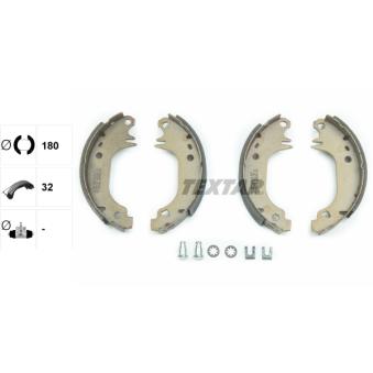 Jeu de mâchoires de frein TEXTAR 91031100