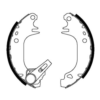 Jeu de mâchoires de frein TEXTAR 91038202