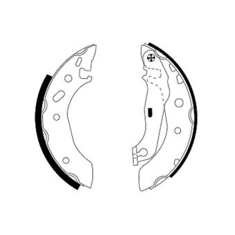 Jeu de mâchoires de frein TEXTAR