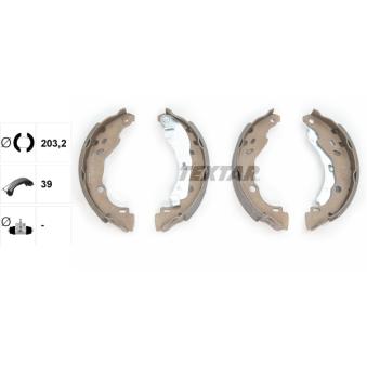 Jeu de mâchoires de frein TEXTAR