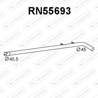 Tuyau d'échappement VENEPORTE RN55693