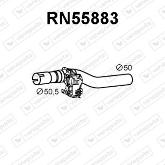 Tuyau d'échappement VENEPORTE RN55883