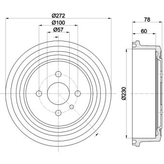Tambour de frein MINTEX MBD003