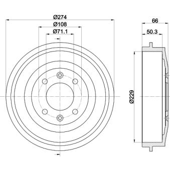 Tambour de frein MINTEX MBD030