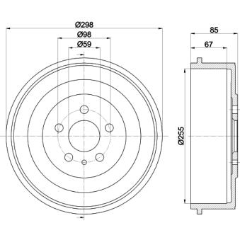 Tambour de frein MINTEX MBD034