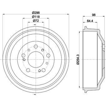 Tambour de frein MINTEX MBD041