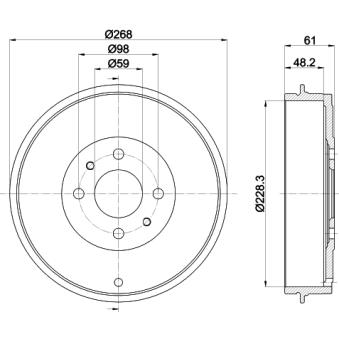 Tambour de frein MINTEX MBD219