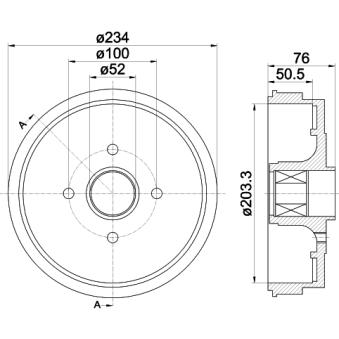 Tambour de frein MINTEX MBD293