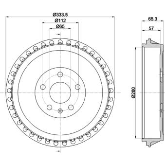 Tambour de frein MINTEX MBD436
