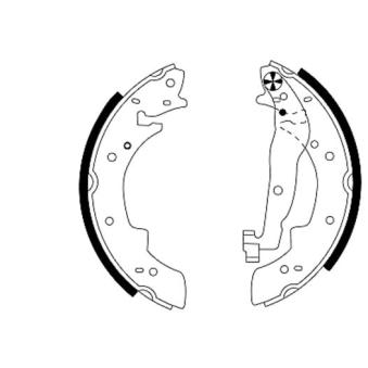 Jeu de mâchoires de frein MINTEX MFR177