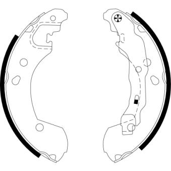 Jeu de mâchoires de frein MINTEX MFR535