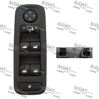 Interrupteur, lève-vitre avant gauche FISPA 5.145586