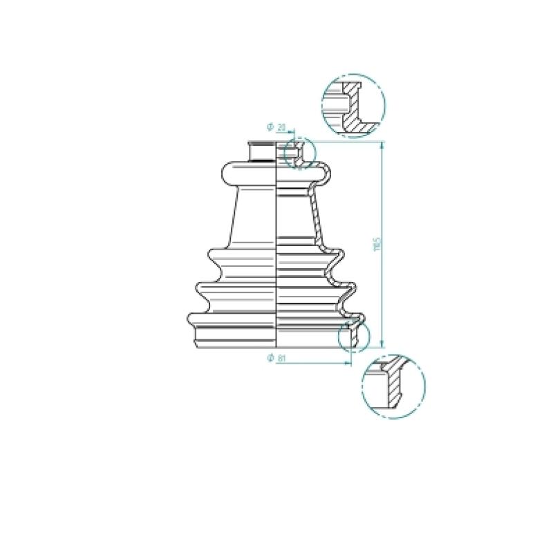 Soufflets de cardan avant LÖBRO 190975 - Visuel 1