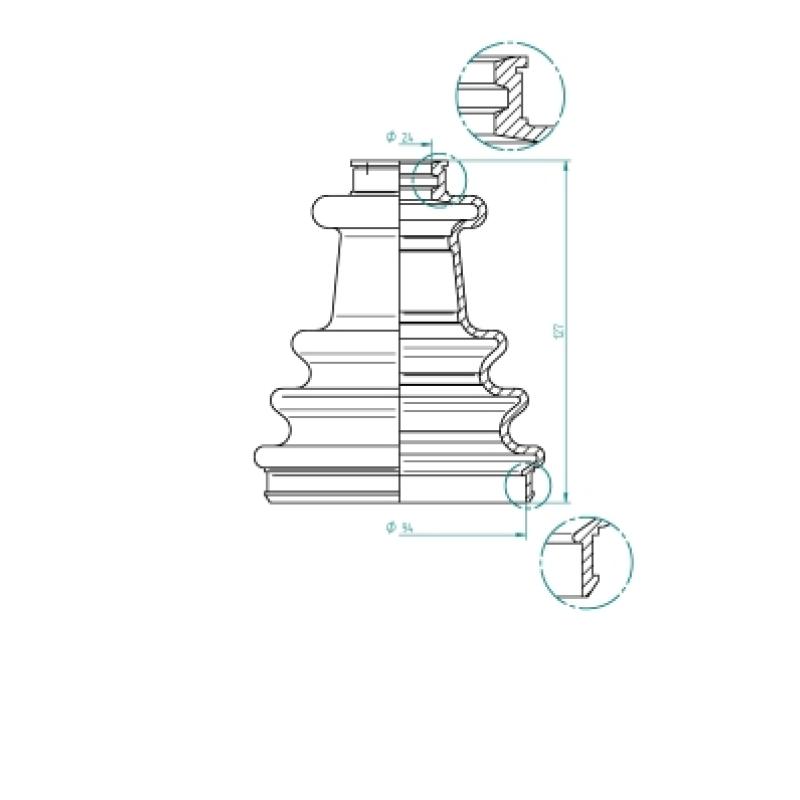 Soufflets de cardan avant LÖBRO 190976 - Visuel 1