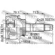 Embout de cardan avant (kit de réparation) FEBEST 0510-BT50A44 - Visuel 2
