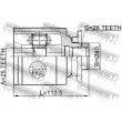 Jeu de joints, arbre de transmission avant gauche FEBEST 0511-B25LH - Visuel 2