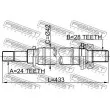 Arbre de transmission avant droit FEBEST 0512-M316MT - Visuel 2